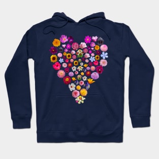 Floral Heart of Flowers Valentines Day Hoodie